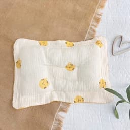 Gối xô sơ sinh chữ nhật cho bé chính hãng vải sợi Muslin cao cấp chống méo đầu, êm ái, thoải mái cho bé 7