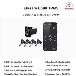 Cảm biến áp suất lốp iCar C398 gắn lỗ chờ Toyota Mitsubishi Suzuki - LuxuryCars 2