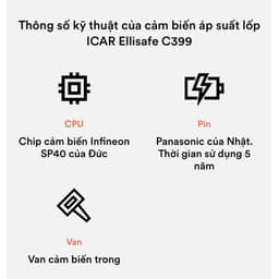 Cảm biến áp suất lốp iCar C399 gắn lỗ chờ Toyota 2023+ - LuxuryCars 6