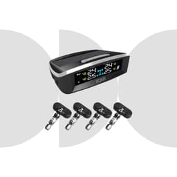 Cảm biến áp suất lốp iCar TN405 (Ellisafe) màn hình năng lượng mặt trời đặt taplo - LuxuryCars 2