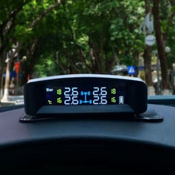 Cảm biến áp suất lốp iCar TN405 (Ellisafe) màn hình năng lượng mặt trời đặt taplo - LuxuryCars 4