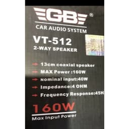 Loa cánh cửa 13cm 5inch GB VT-512 - loa đồng trục công suất 160W cho ô tô - LuxuryCars 5