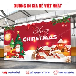 Phông NOEL_GIÁNG SINH in theo yêu cầu_ Mẫu sẵn_Mẫu thiết kế_In lấy ngay 2