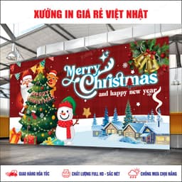 Phông NOEL_GIÁNG SINH in theo yêu cầu_ Mẫu sẵn_Mẫu thiết kế_In lấy ngay 3
