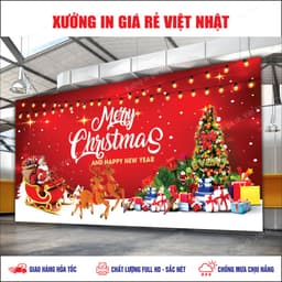Phông NOEL_GIÁNG SINH in theo yêu cầu_ Mẫu sẵn_Mẫu thiết kế_In lấy ngay 4