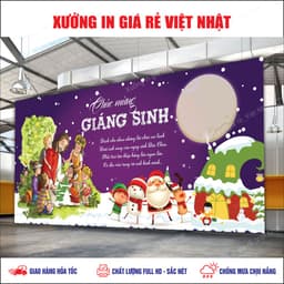 Phông NOEL_GIÁNG SINH in theo yêu cầu_ Mẫu sẵn_Mẫu thiết kế_In lấy ngay 6