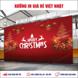 Phông NOEL_GIÁNG SINH in theo yêu cầu_ Mẫu sẵn_Mẫu thiết kế_In lấy ngay 8