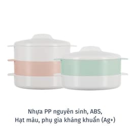 Bộ Xửng Hấp Inochi Cao Cấp Yoko | 1 Ngăn – 2 Ngăn – Chính Hãng | Hấp Xôi, Bánh Bao, Rau Củ An Toàn 1