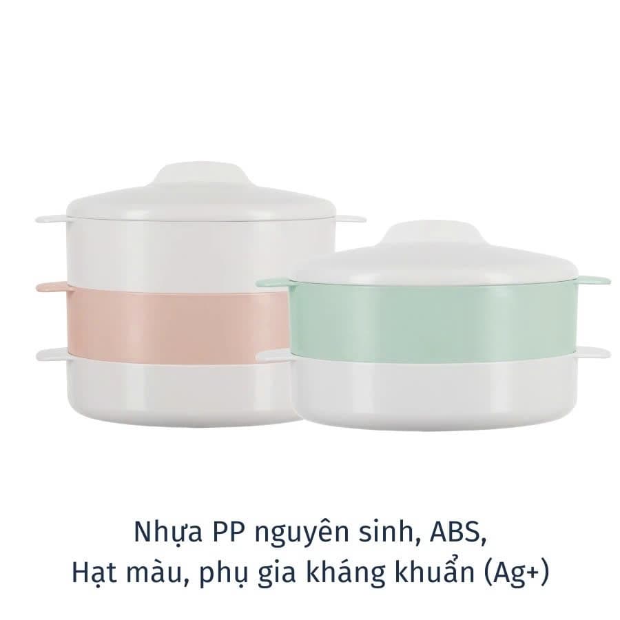 Bộ Xửng Hấp Inochi Cao Cấp Yoko | 1 Ngăn – 2 Ngăn – Chính Hãng | Hấp Xôi, Bánh Bao, Rau Củ An Toàn