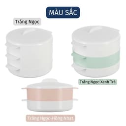Bộ Xửng Hấp Inochi Cao Cấp Yoko | 1 Ngăn – 2 Ngăn – Chính Hãng | Hấp Xôi, Bánh Bao, Rau Củ An Toàn 8