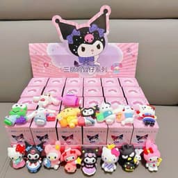 Blind box 24 hộp mù móc khoá ẩn chứa móc khóa mini hoạt hình, sét 24 hộp mù móc khoá quà tặng cho bé 4