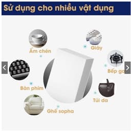 Set 3 Bọt Biển Xốp Mút Melamine Lau Chùi Tẩy Rửa Vệ Sinh Đa Năng Không Cần Hóa Chất An Toàn Cho Da Tay 4