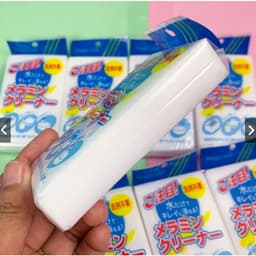 Set 3 Bọt Biển Xốp Mút Melamine Lau Chùi Tẩy Rửa Vệ Sinh Đa Năng Không Cần Hóa Chất An Toàn Cho Da Tay 9