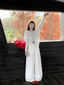 [Sẵn] Áo Len Nữ Trễ Vai Form Rộng Dài Tay Tiểu Thư Sang Chảnh, Áo Lệch Vai Bigsize Chubby Đi Đà Lạt Thu Đông Chali AL295 2