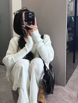 [Sẵn] Áo Len Nữ Trễ Vai Form Rộng Dài Tay Tiểu Thư Sang Chảnh, Áo Lệch Vai Bigsize Chubby Đi Đà Lạt Thu Đông Chali AL295 8