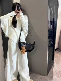 [Sẵn] Áo Len Nữ Trễ Vai Form Rộng Dài Tay Tiểu Thư Sang Chảnh, Áo Lệch Vai Bigsize Chubby Đi Đà Lạt Thu Đông Chali AL295 9