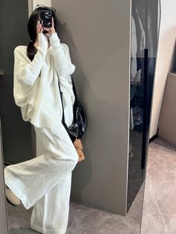 [Sẵn] Áo Len Nữ Trễ Vai Form Rộng Dài Tay Tiểu Thư Sang Chảnh, Áo Lệch Vai Bigsize Chubby Đi Đà Lạt Thu Đông Chali AL295 10