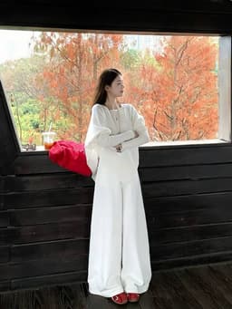 [Sẵn] Áo Len Nữ Trễ Vai Form Rộng Dài Tay Tiểu Thư Sang Chảnh, Áo Lệch Vai Bigsize Chubby Đi Đà Lạt Thu Đông Chali AL295 3