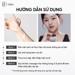 Kem nâng tông dưỡng trắng da RUÉE Blanc Peau Vita Tone Up Cream 50ml - Chính hãng Hàn Quốc 6