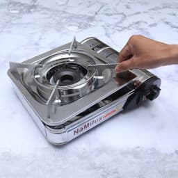 Bếp gas mini du lịch Namilux NH-021AS thép không gỉ tiết kiệm gas có van ngắt gas tự động an toàn 8