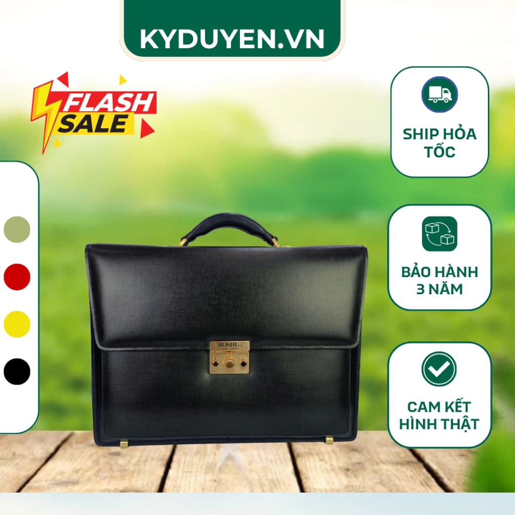 💼 CẶP DA NAM CAO CẤP BOSH – PHONG CÁCH DOANH NHÂN SANG TRỌNG, BỀN ĐẸP VƯỢT THỜI GIAN - Bảo Hành 5 năm Kỳ Duyên