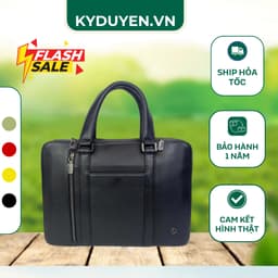 Cặp Da Nam Cao Cấp Đựng Laptop 15.6 inch – Túi Xách Công Sở Nam Da Thật Sang Trọng, Phong Cách Doanh Nhân | Kỳ Duyên 1