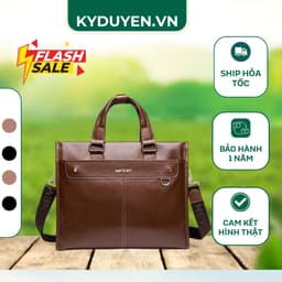 Cặp da nam công sở SAPOLNEY FSD1116, Túi xách nam da cao cấp, Cặp xách đựng laptop đi làm lịch lãm, sang trọng 1