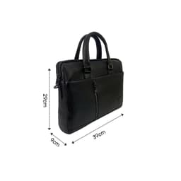 Cặp da nam công sở cao cấp, Túi xách nam da bò hạt mềm đựng laptop 15.6 inch, Cặp xách nam da thật khóa kéo hiện đại 7