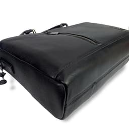 Cặp da nam công sở cao cấp, Túi xách nam da bò hạt mềm đựng laptop 15.6 inch, Cặp xách nam da thật khóa kéo hiện đại 6