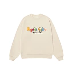 Áo Vớ Vẩn Vui Tươi REDLABEL Áo Sweater NGƯỜI GIÀU TÌNH CẢM Áo Sweatshirt Nỉ Oversize Nam Nữ SWT36 1