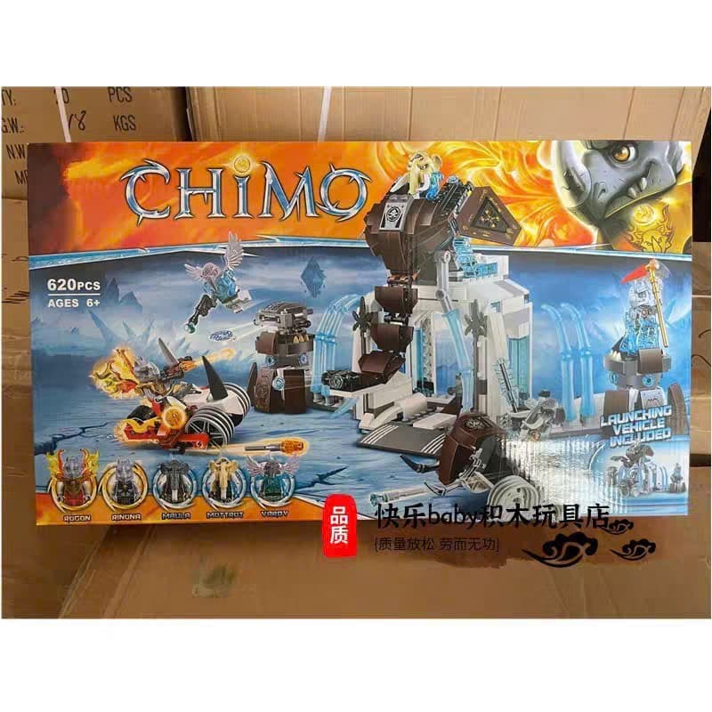 [ Có Sẵn ] Đồ chơi lắp ráp Bele Chimo Pháo đài băng giá của Voi Ma Mút  - 621 pcs