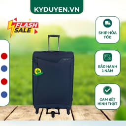 Vali Vải Du Lịch Cao Cấp LEAVES KING Size 28 Chính Hãng, Bánh Kép Xoay 360 Độ, Khóa Số TSA An Toàn 1