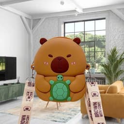 [Mới] Túi xách đeo chéo silicon hình chuột capybara rùa thời trang dễ thương bé trai gái đựng lì xì, túi tỏi 5