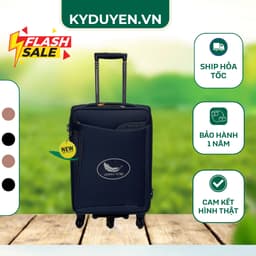 Vali Vải Du Lịch LEAVES KING 9813 5 Bánh Cao Cấp Màu Xanh Navy, Khóa Số TSA, Chống Thấm Nước 1