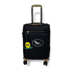 Vali Vải LEAVES 9068 KING Cao Cấp, Size 20 Cabin, Phối Màu Xanh Navy - Vàng Đồng, Khóa Số An Toàn, Bánh Xe Kép 360 Độ 9