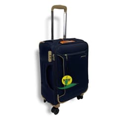 Vali Vải LEAVES 9068 KING Cao Cấp, Size 20 Cabin, Phối Màu Xanh Navy - Vàng Đồng, Khóa Số An Toàn, Bánh Xe Kép 360 Độ 4