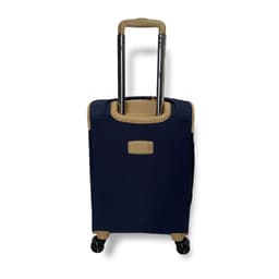 Vali Vải LEAVES 9068 KING Cao Cấp, Size 20 Cabin, Phối Màu Xanh Navy - Vàng Đồng, Khóa Số An Toàn, Bánh Xe Kép 360 Độ 2