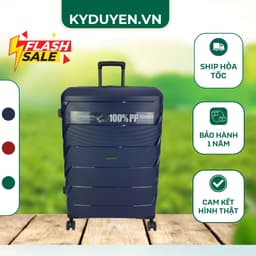 Vali Kéo Nhựa LEAVES KING 2003 100% PP Siêu Nhẹ, Chống Bể Vỡ, Bánh Xe Kép Xoay 360 Độ, Khóa Số TSA - Kỳ Duyên 1