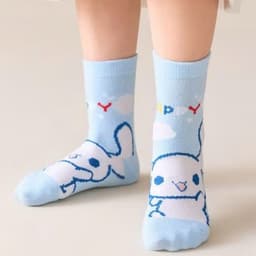 Set 10 Đôi Tất Trẻ Em Disney/Sanrio Cổ Ngắn Mix Màu, Vớ Cotton Thoáng Khí Họa Tiết Hoạt Hình Dễ Thương Cho Bé 1-12 Tuổi 8