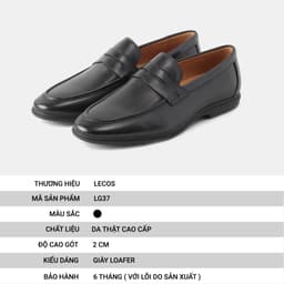 Giày Tây Nam LECOS LG37 Oxford Da Bò Thật Đế Đúc Chống Mòn Gặp Đối Tác 3