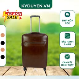 Vali Kéo Da Cao Cấp Màu Nâu Bò Cổ Điển, Khóa Số TSA Tiêu Chuẩn Quốc Tế, Vali Du Lịch Doanh Nhân - Kỳ Duyên 1