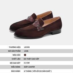 Giày Tây Nam LECOS LG36 Da Bò Thật Giữ Form Không Nhăn Gãy Da 2