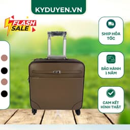 Vali Kéo Da Cao Cấp Màu Nâu Đất (Moka) Thời Thượng, Khóa Số TSA Tiêu Chuẩn Quốc Tế, Vali Du Lịch Doanh Nhân - Kỳ Duyên 1