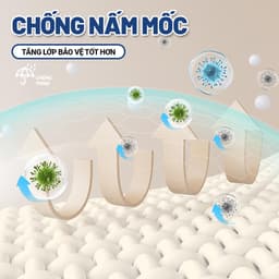 Ziinlife Rèm Nhà Tắm Chống Nước Chống Nấm Mốc Dày Dặn - Họa Tiết Vân Waffle Cao Cấp - Không Cần Đục Lỗ 7