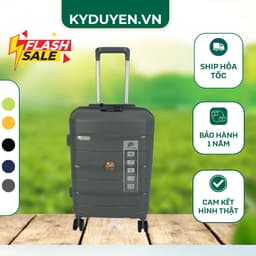 Vali Kéo Nhựa Dẻo PC TRAVELKING 883 Cao Cấp, Chống Trầy Xước, Khóa Số TSA, Bánh Xe Đôi Xoay 360 Độ, nhiều màu - Kỳ Duyên 1