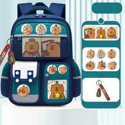 [HÀNG LOẠI 1] Balo chống gù cho học sinh cấp 1 cấp 2 cặp siêu nhẹ ba lô chuột capybara melody 9