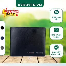 Ví Da Nam TISDENY Cao Cấp Nhiều Ngăn, Da Thật Bảo Hành 1 năm [vd14] 1