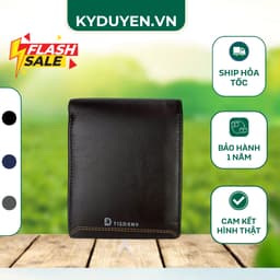 Ví Da Nam TISDENY Cao Cấp Màu Nâu Tặng kèm họp sang trọng [vd15] 1