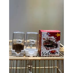 Set hộp 2 cóng ăn , uống tự động chất liệu nhựa PP chống ròn dành cho- mào,choè,khuyên,hút mật Đẹp 2