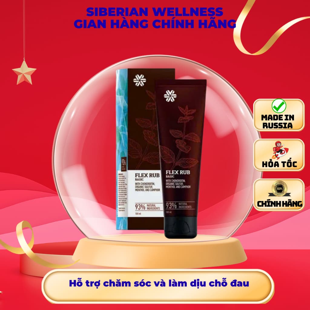 Gel chăm sóc da SIBERIAN WELLNESS Flex Rub BASIC, Tuýt 100ml